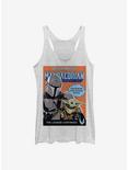 Star Wars The Mandalorian Signed Up For The Child Comic Poster Girls Tank, WHITE HTR, hi-res