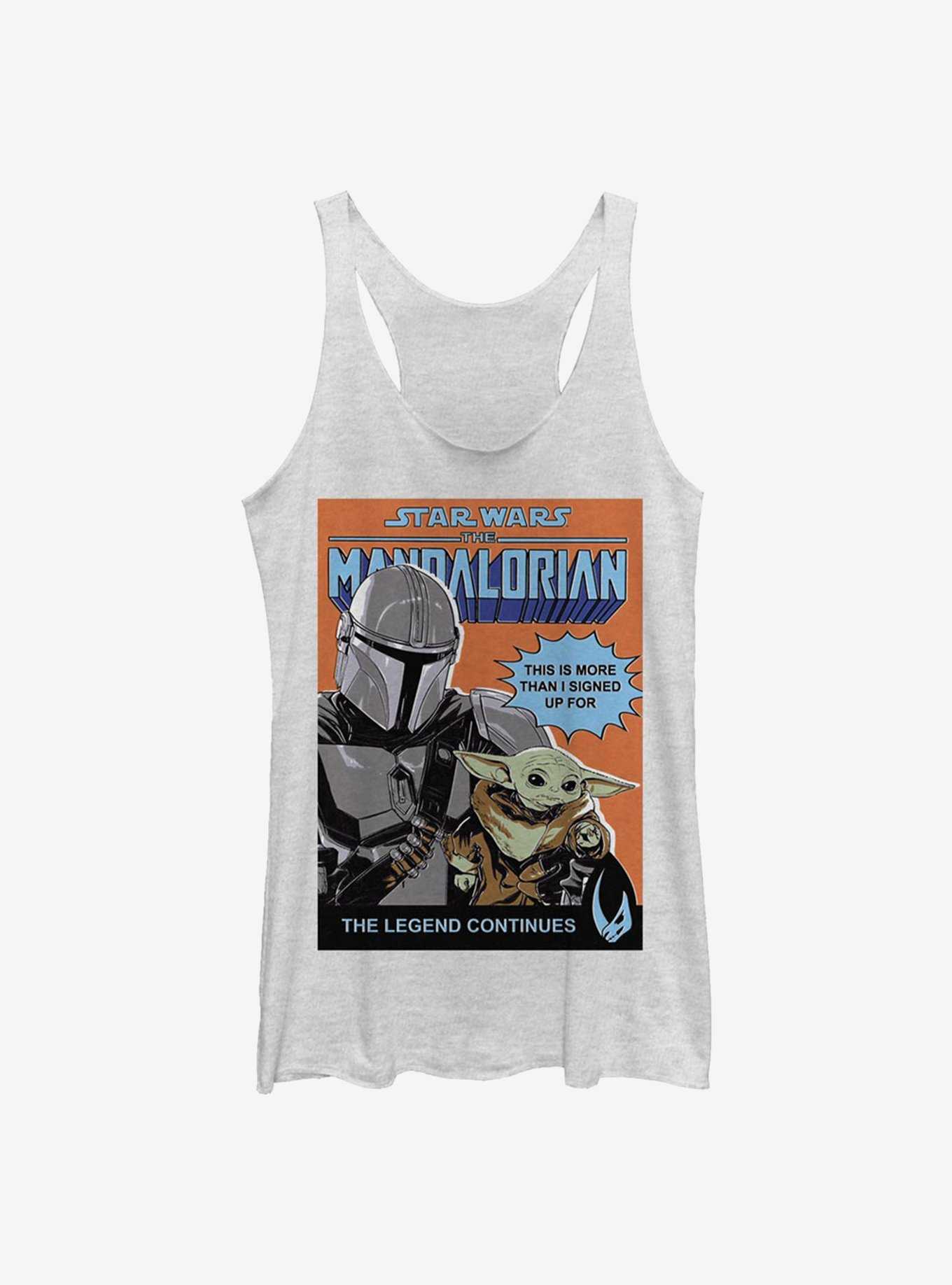 Star Wars The Mandalorian Signed Up For The Child Comic Poster Girls Tank, , hi-res