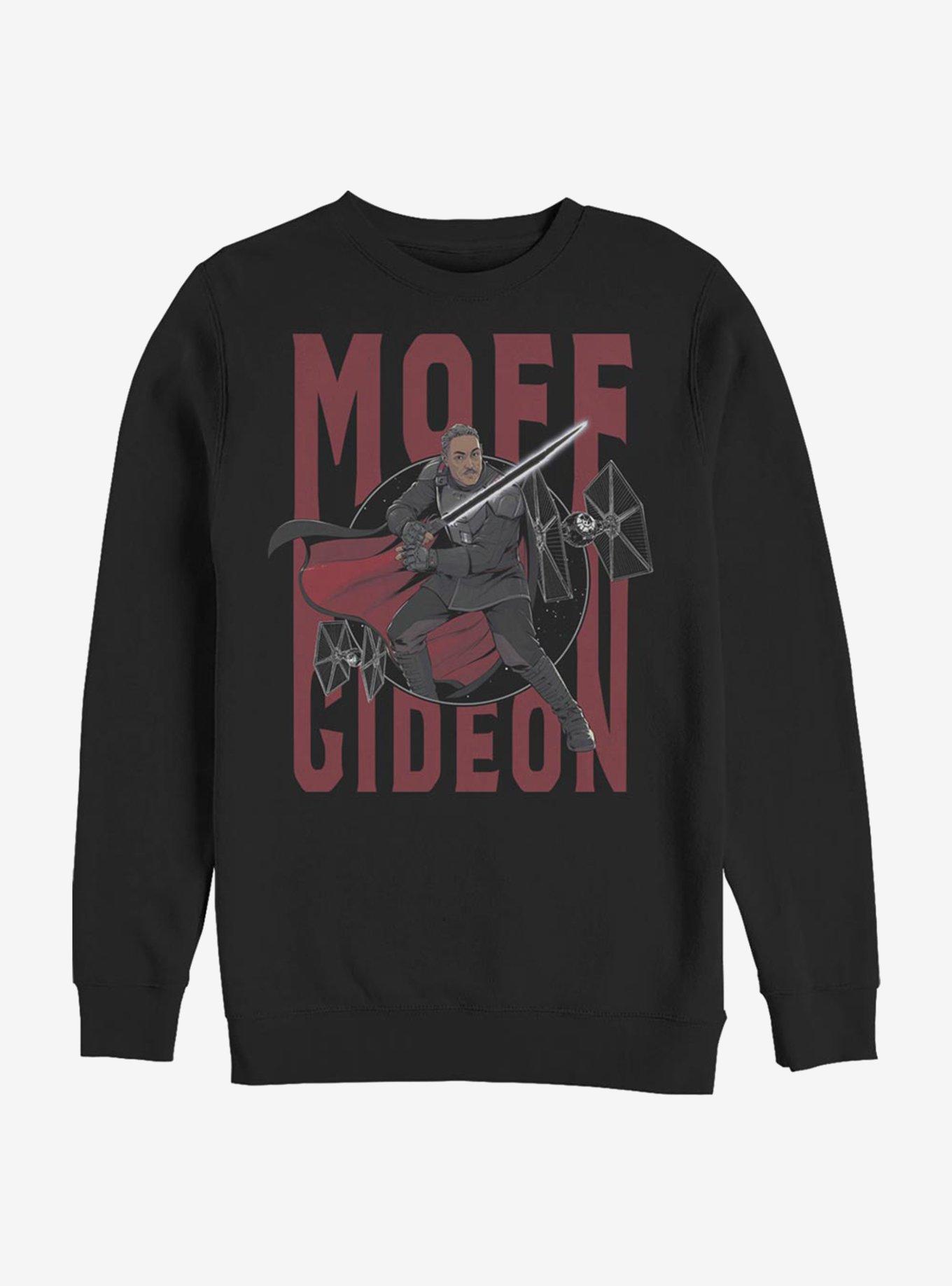 Star Wars The Mandalorian Moff Gideon Crew Sweatshirt, BLACK, hi-res
