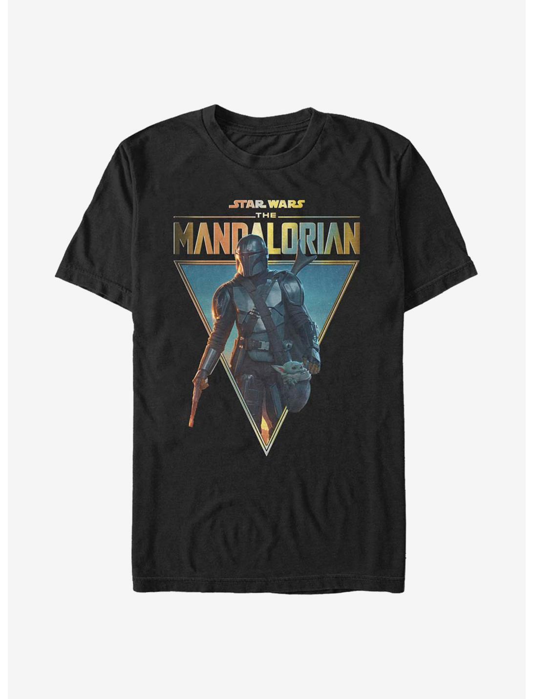 Star Wars The Mandalorian Mando And The Child Poster T-Shirt, BLACK, hi-res