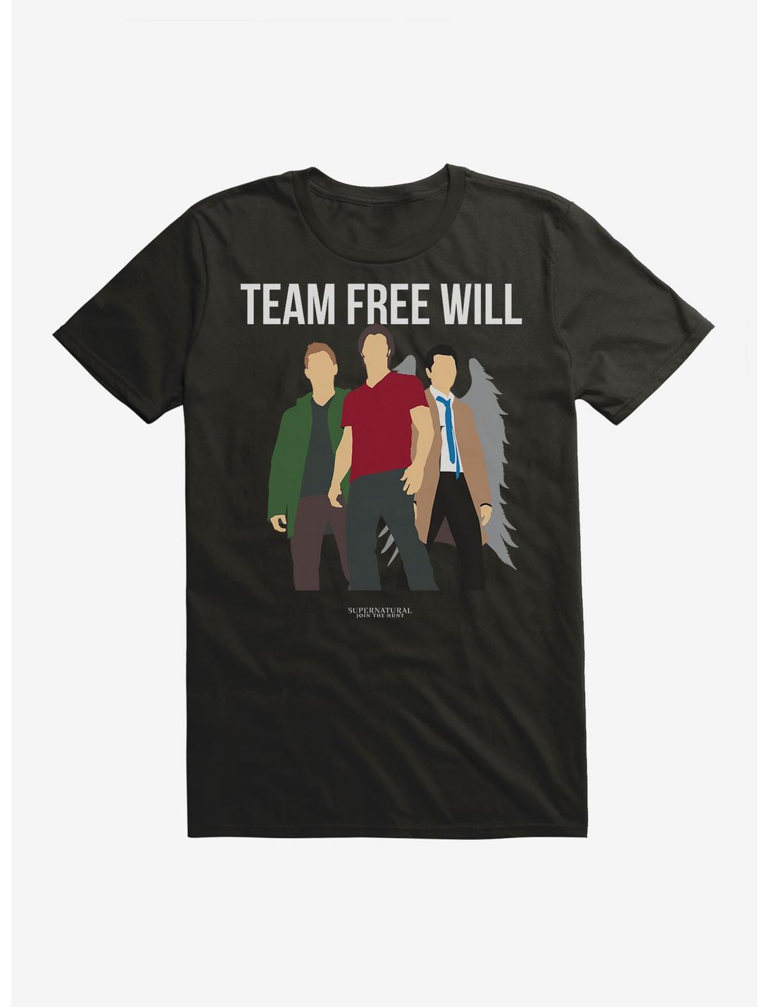 Supernatural Team Free Will T-Shirt, BLACK, hi-res