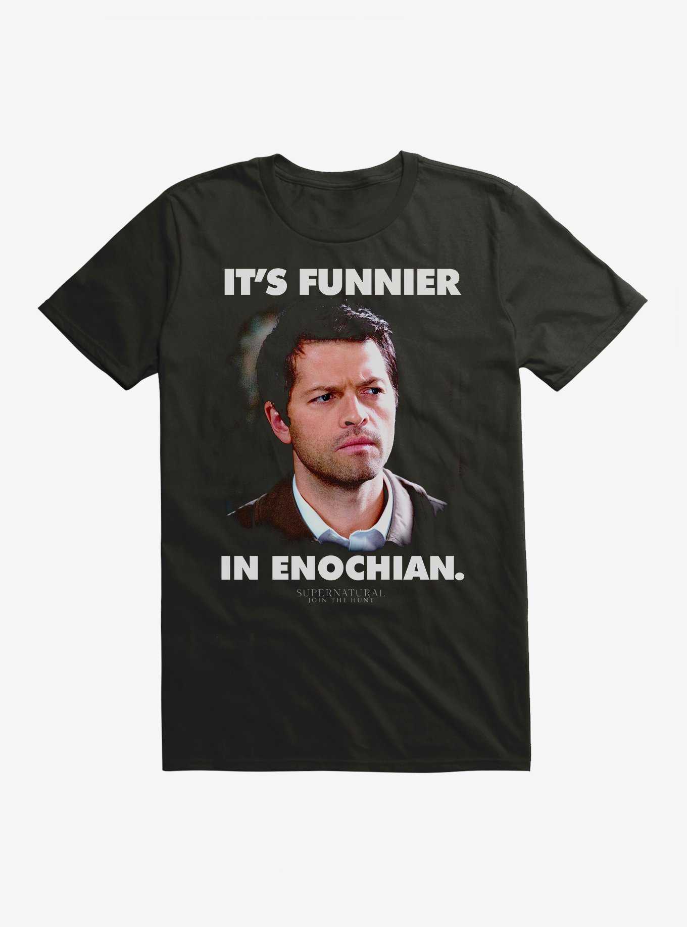 Supernatual It's Funnier In Enchian T-Shirt, , hi-res