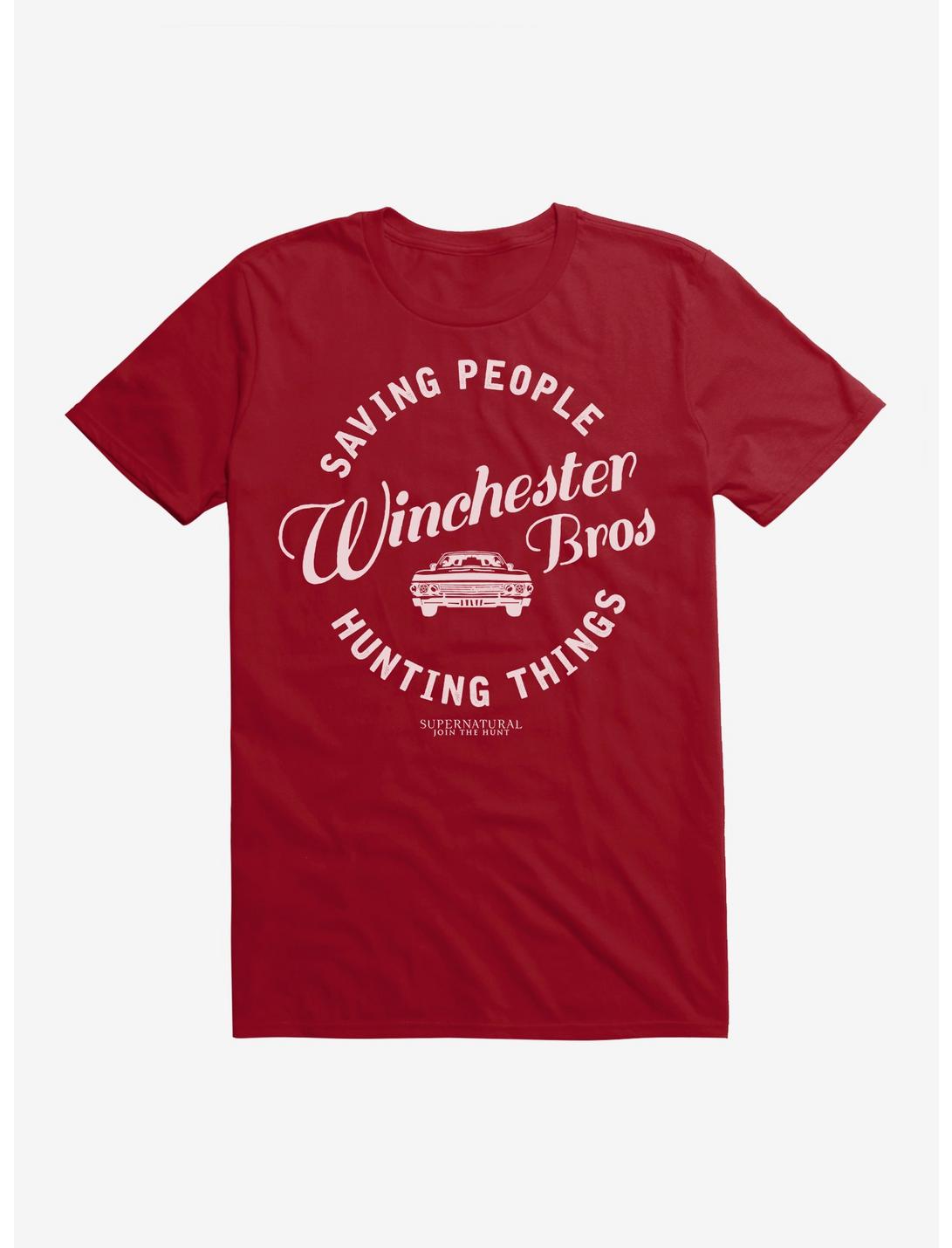 Supernatural Winchester Bros T-Shirt, INDEPENDENCE RED, hi-res