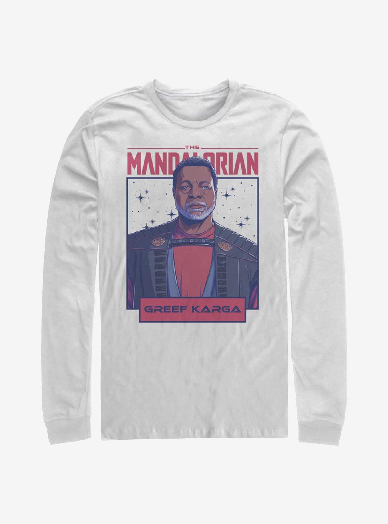 Star Wars The Mandalorian Greef Karga Stellar Long-Sleeve T-Shirt, WHITE, hi-res