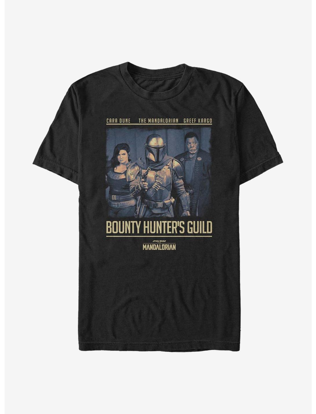 Star Wars The Mandalorian Bounty Hunter's Guild T-Shirt, BLACK, hi-res