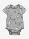 Star Wars The Mandalorian Precious Cargo Infant One-Piece - BoxLunch Exclusive, GREY HEATHER, hi-res
