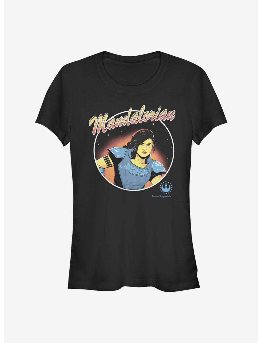 Star Wars The Mandalorian Cara Dune Circle Girls T-Shirt, BLACK, hi-res