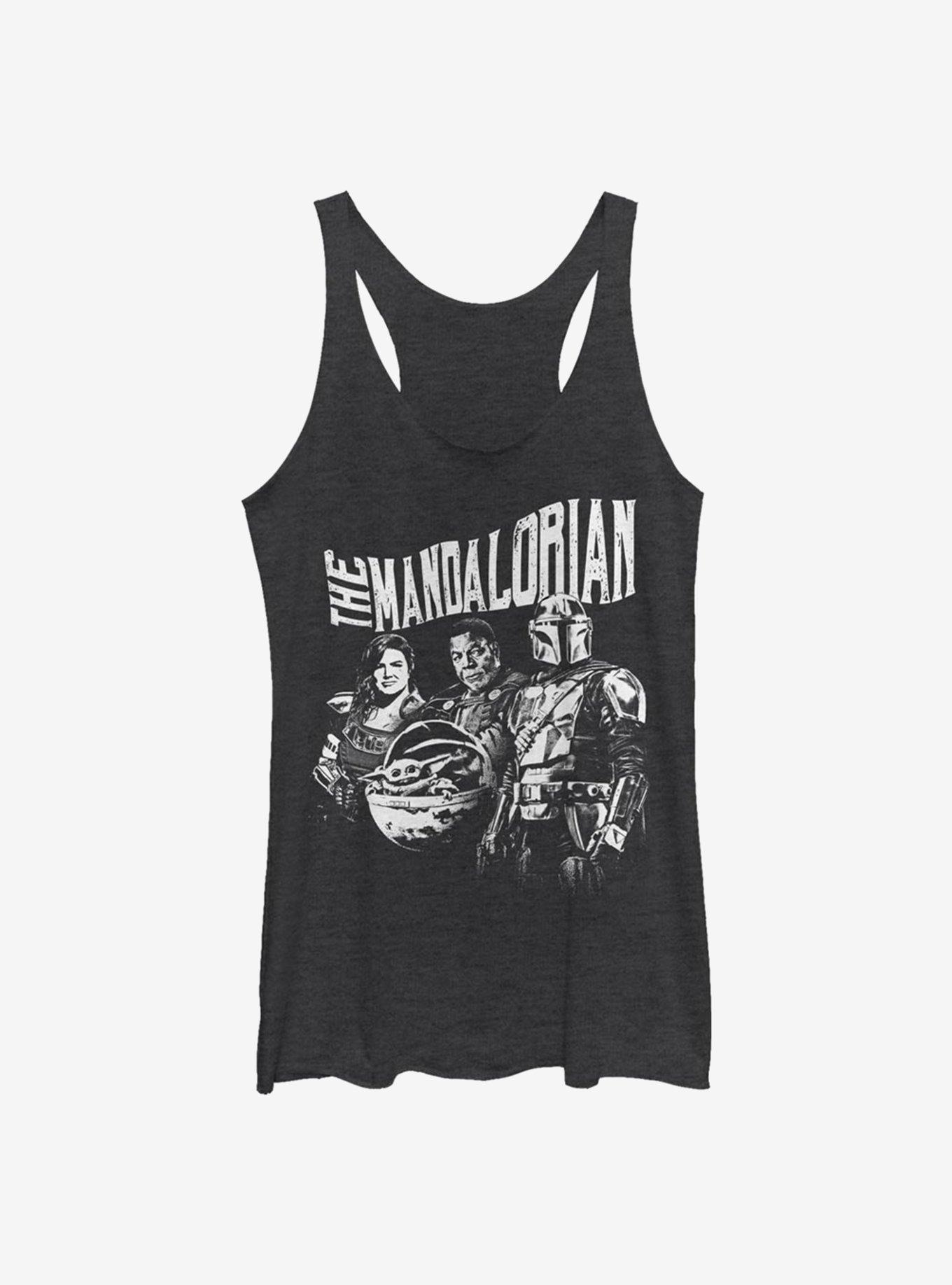 Star Wars The Mandalorian Hunter's Guild Girls Tank, BLK HTR, hi-res