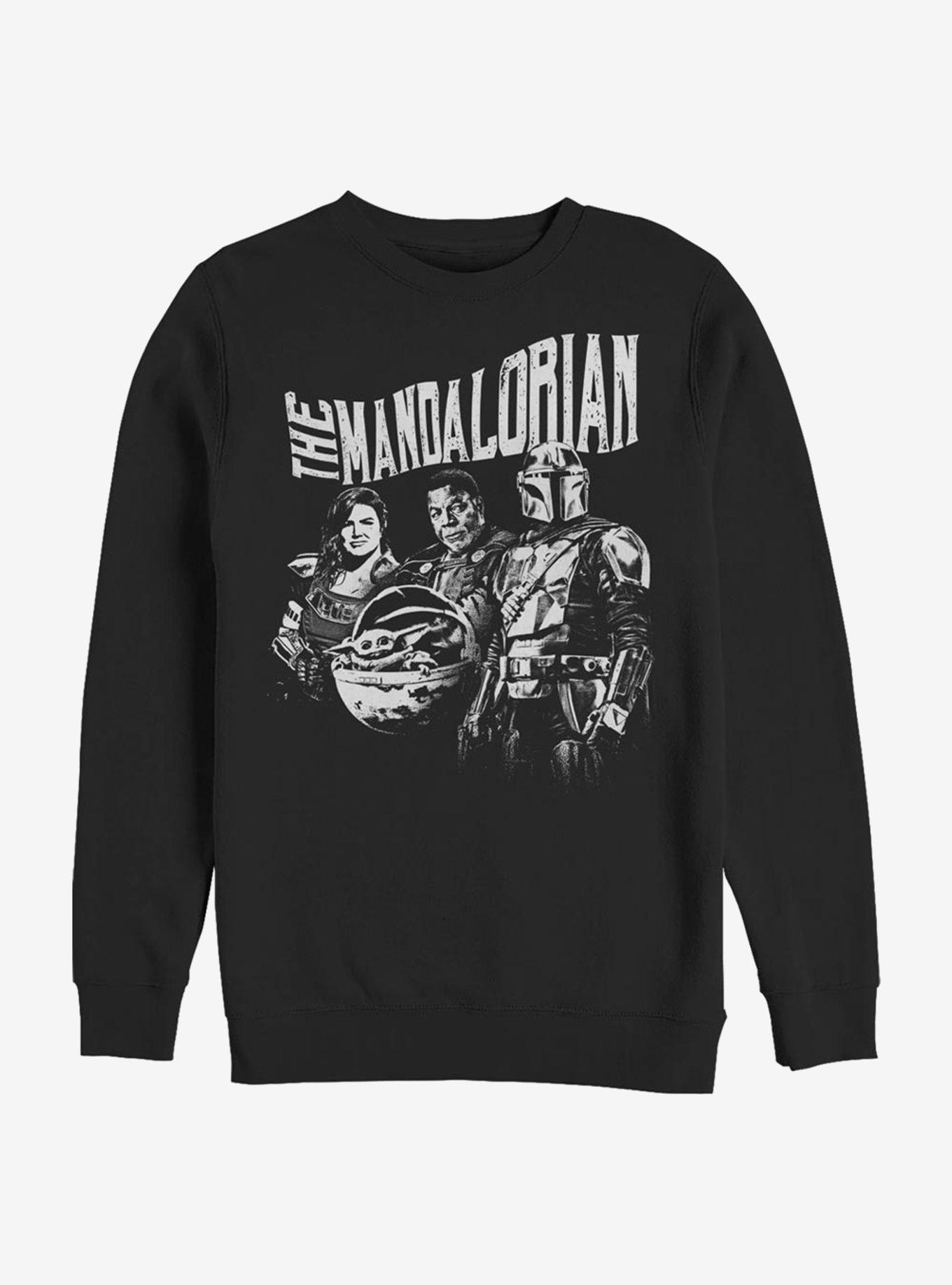 Star Wars The Mandalorian Hunter's Guild Crew Sweatshirt, BLACK, hi-res