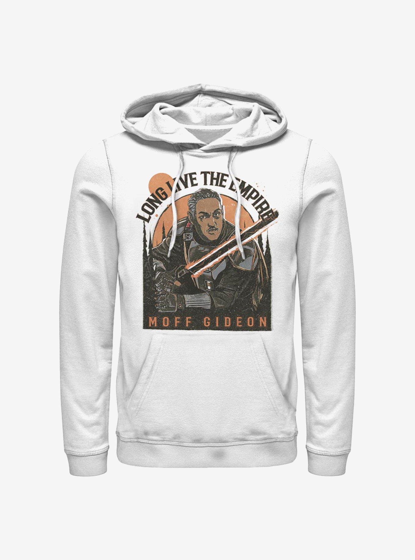 Star Wars The Mandalorian Long Live The Empire Gideon Hoodie, WHITE, hi-res