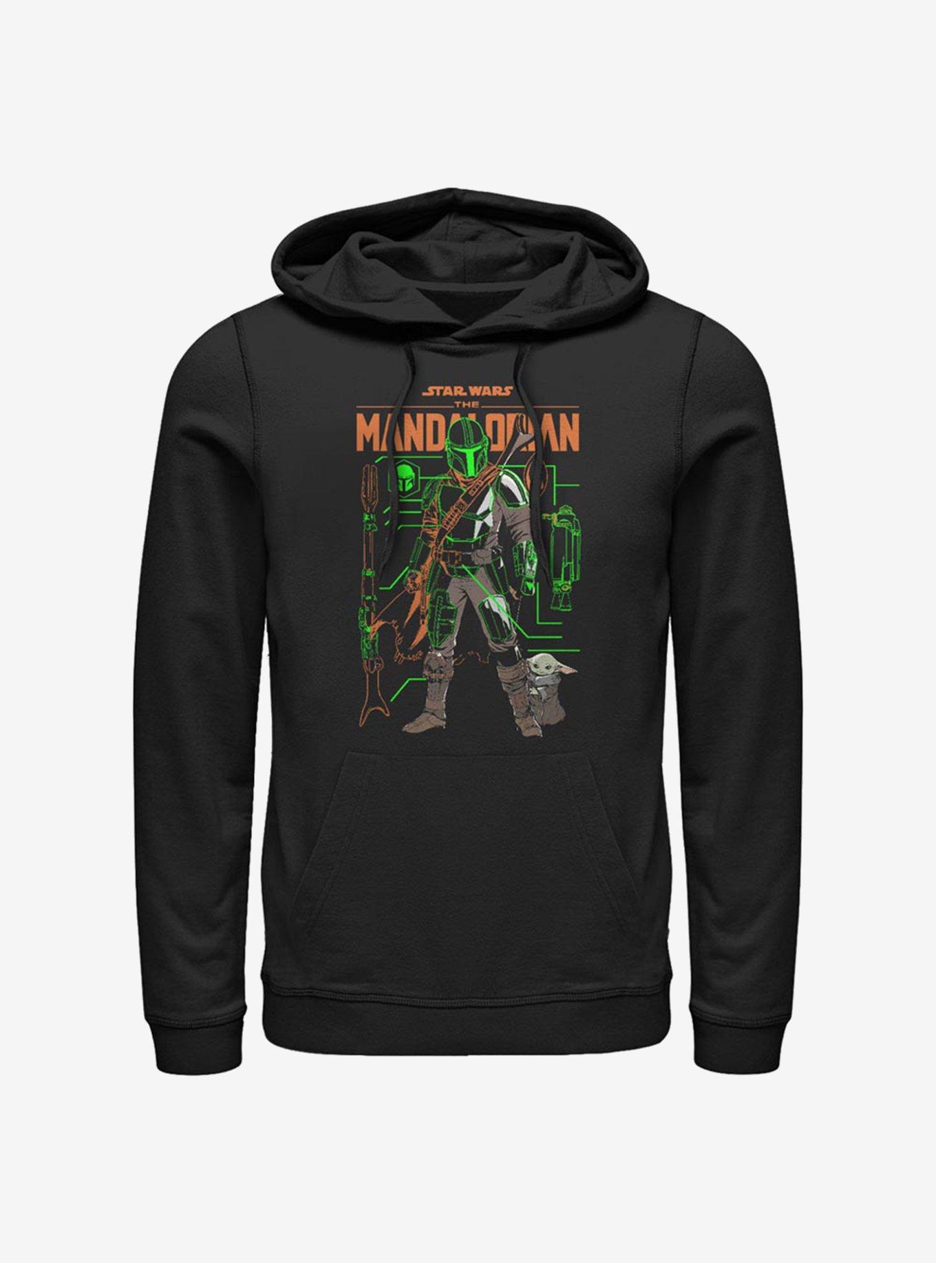 Star Wars The Mandalorian Schemed Up Hoodie, BLACK, hi-res