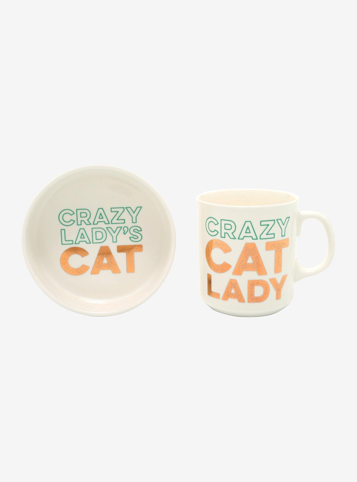Crazy Cat Lady Mug & Pet Bowl Set, , hi-res