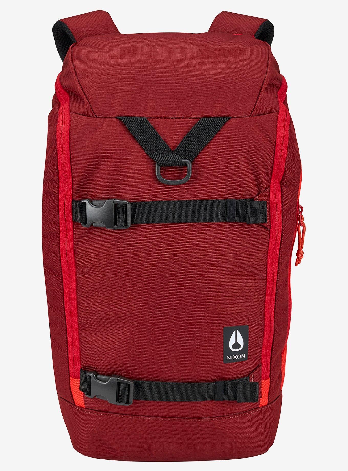 Nixon Hauler 25L Burgundy Fire Backpack | BoxLunch