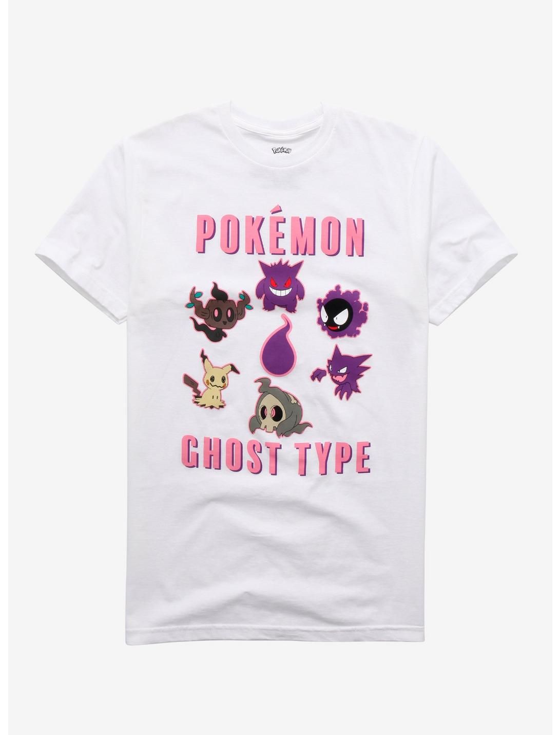 Pokemon Ghost Type T-Shirt, WHITE, hi-res