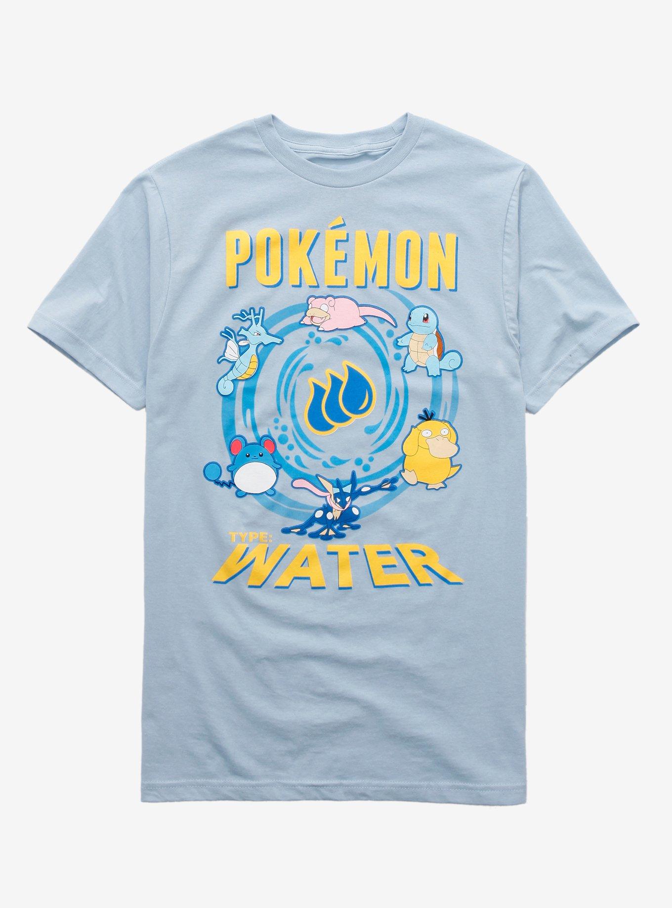 Pokemon Water Type T-Shirt, BLUE, hi-res