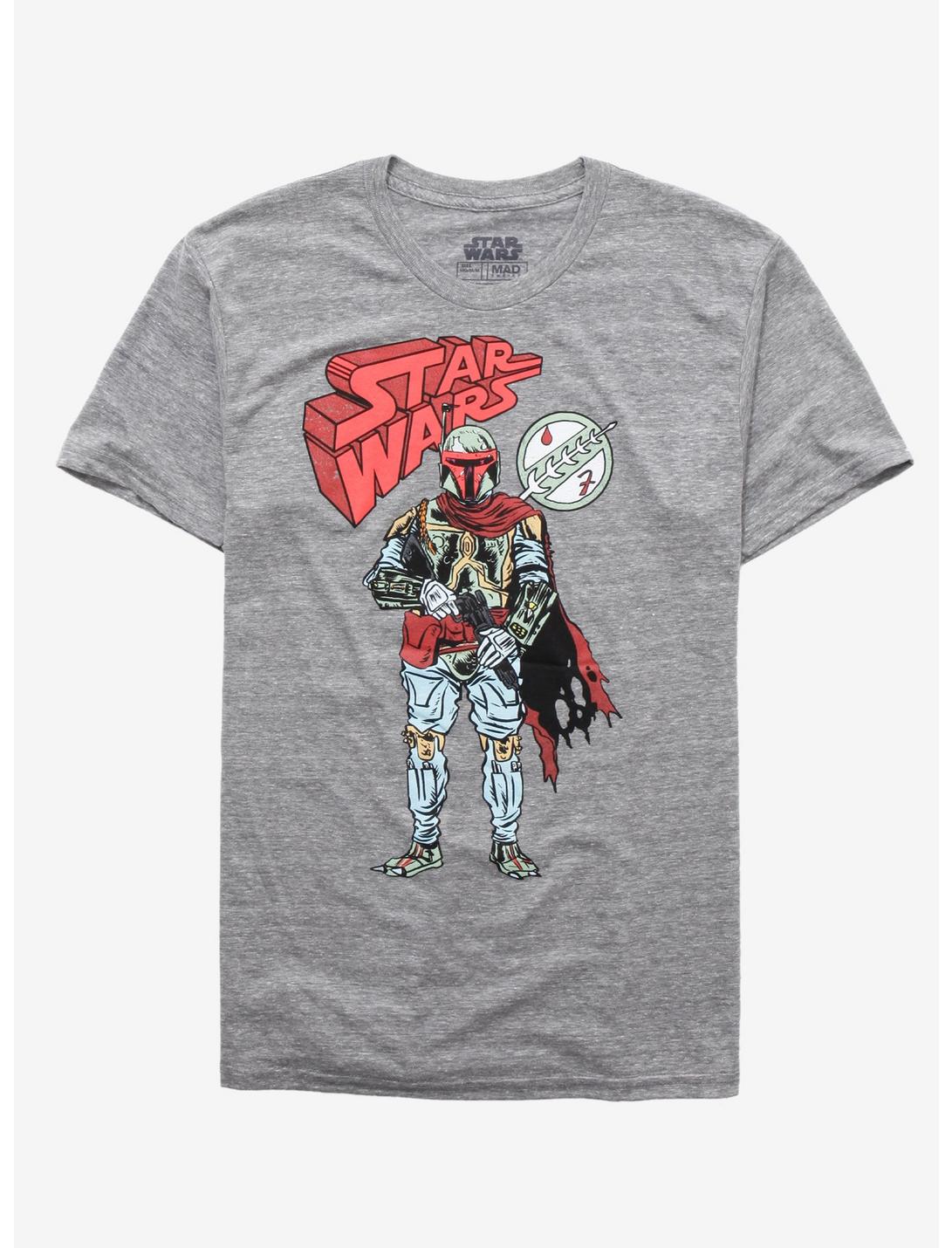 Star Wars Boba Fett Cartoon T-Shirt, BROWN, hi-res