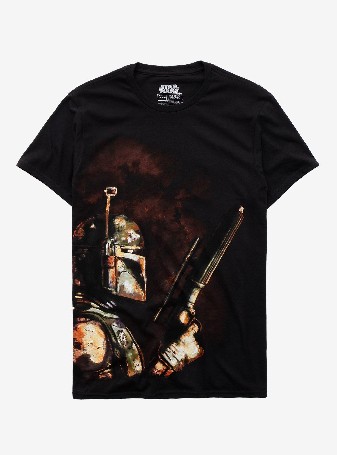 Star Wars Boba Fett Cartoon T-Shirt, HEATHER, hi-res