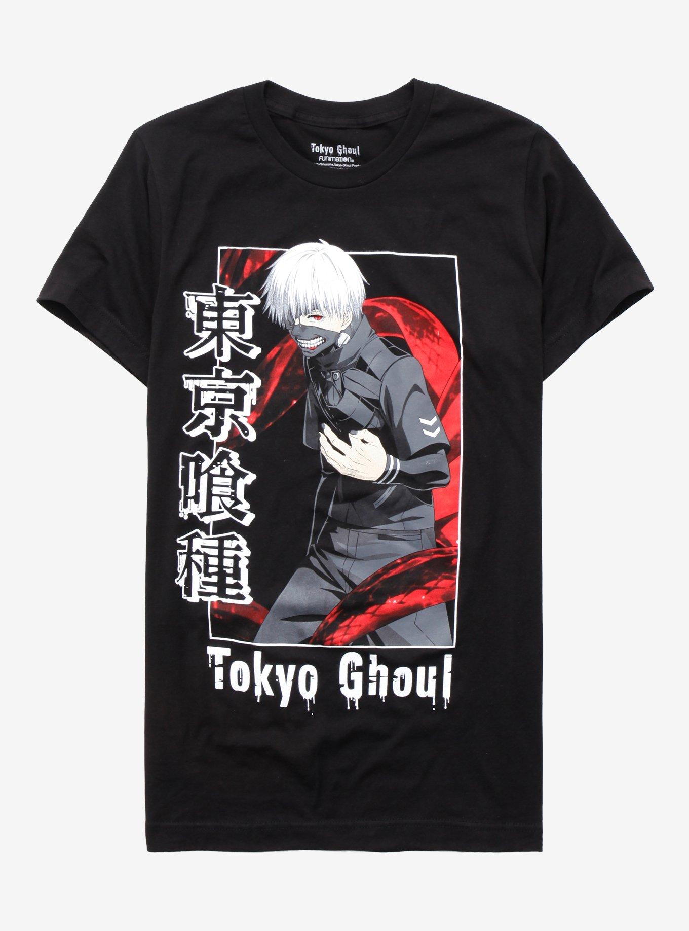 Tokyo Ghoul Ken Kaneki Box Boyfriend Fit Girls T-Shirt, MULTI, hi-res