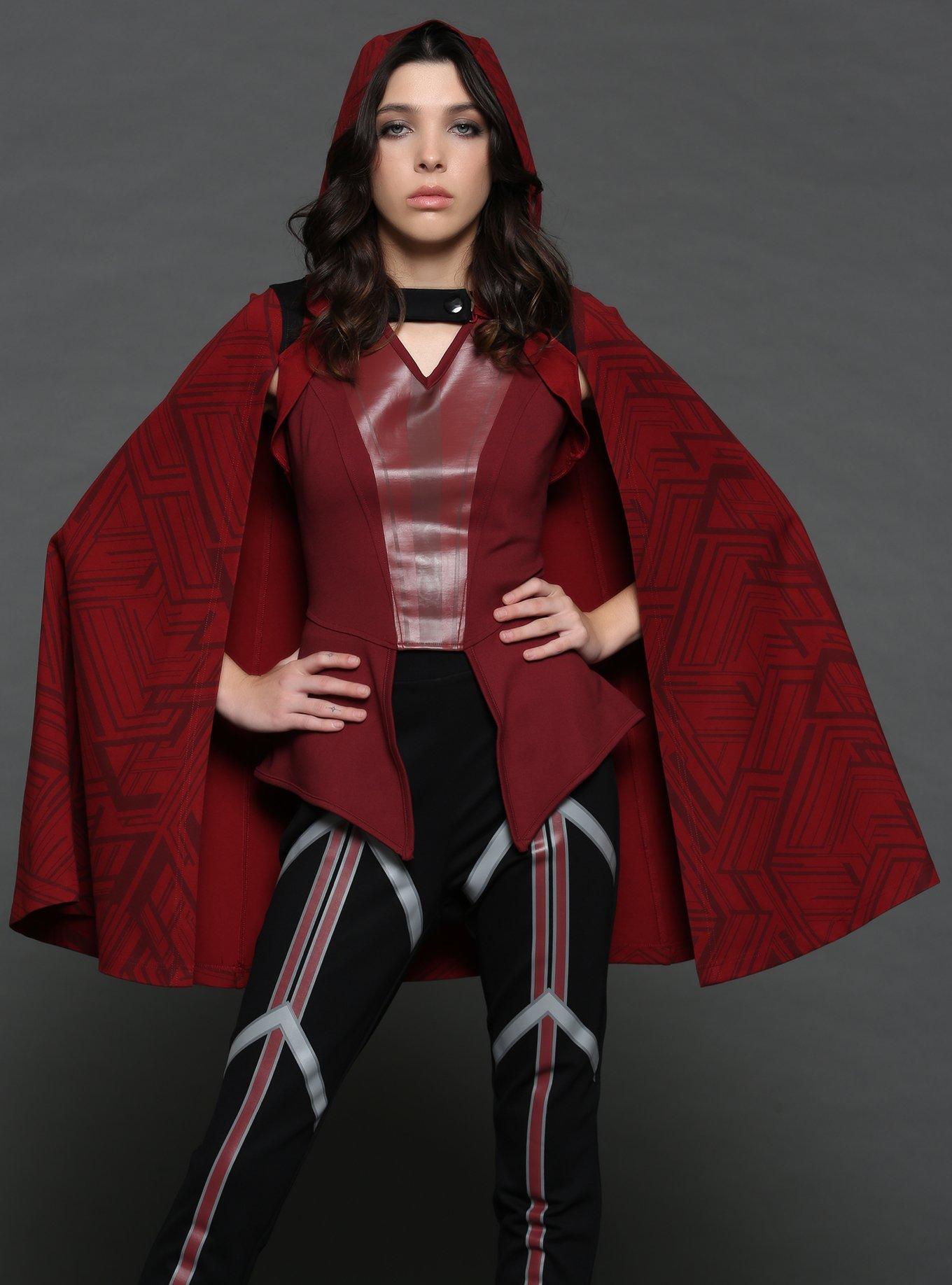 Her Universe Marvel WandaVision Wanda Hooded Cape, MULTI, hi-res