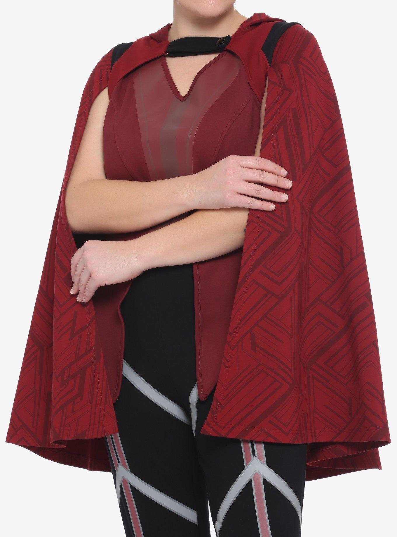 Her Universe Marvel WandaVision Wanda Hooded Cape Plus Size, MULTI, hi-res
