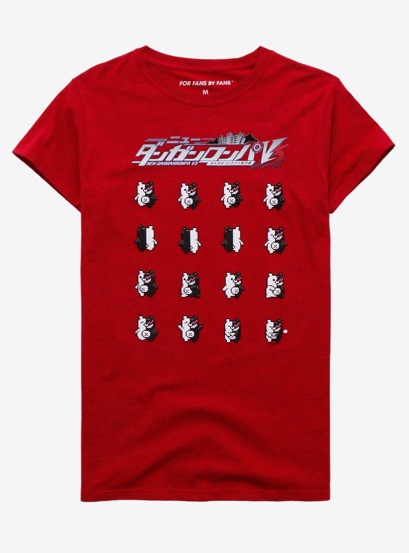 Danganronpa V3: Killing Harmony Pixel Monokuma Girls T-Shirt, MULTI, hi-res