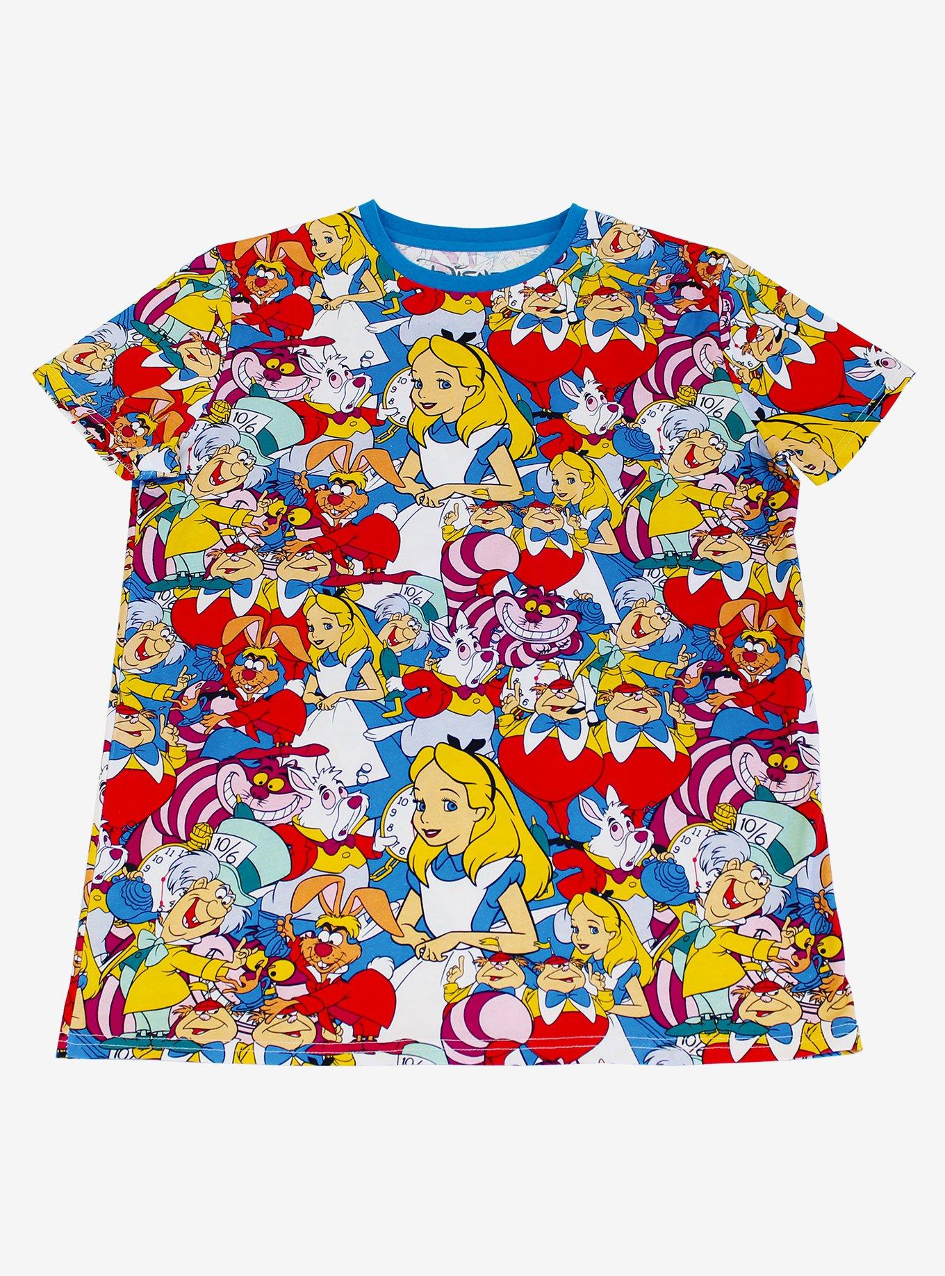 Cakeworthy Disney Alice In Wonderland Collage Girls T-Shirt, MULTI, hi-res