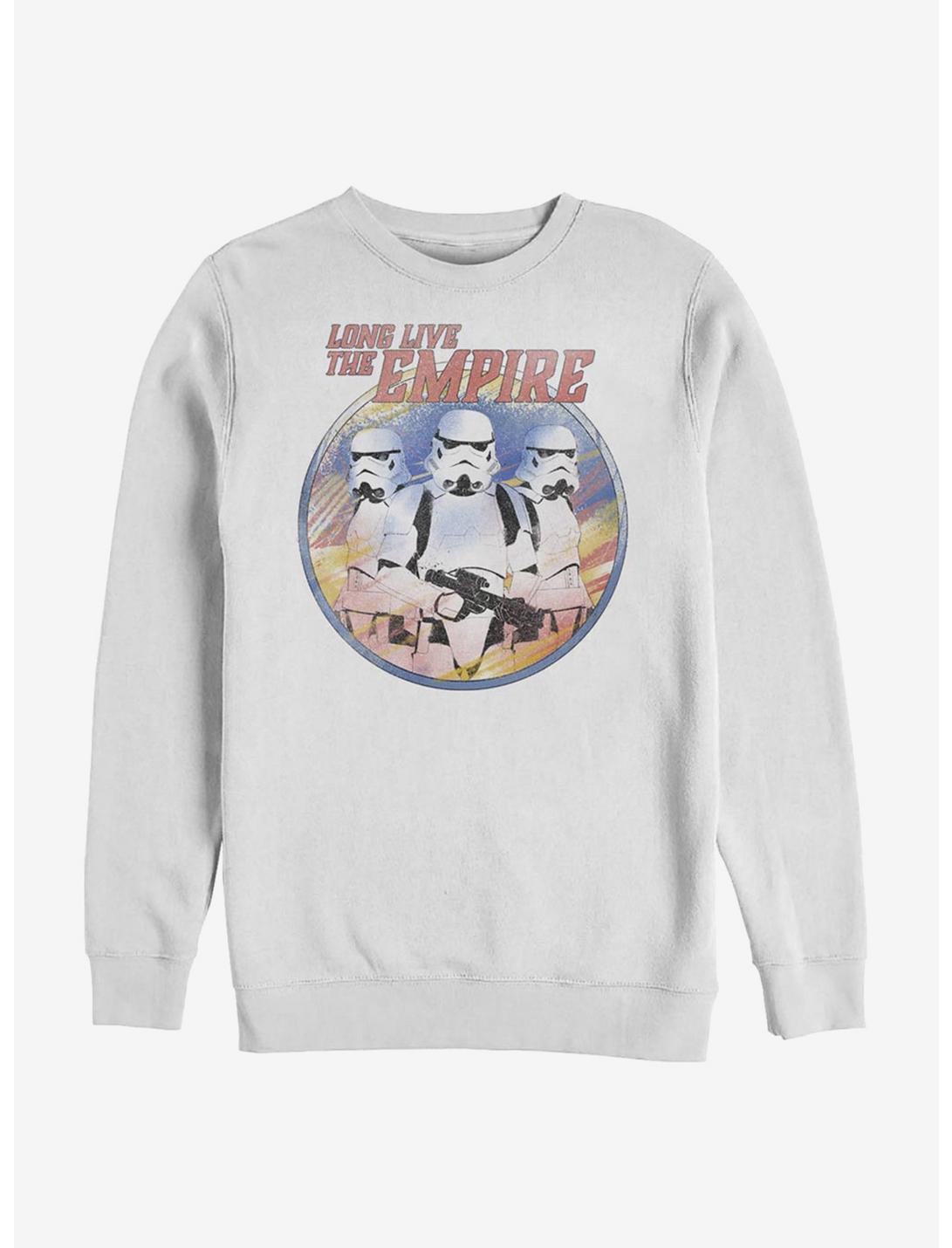Star Wars The Mandalorian Long Live the Empire Sweatshirt, WHITE, hi-res