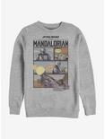 Star Wars The Mandalorian Mando Comic Sweatshirt, ATH HTR, hi-res