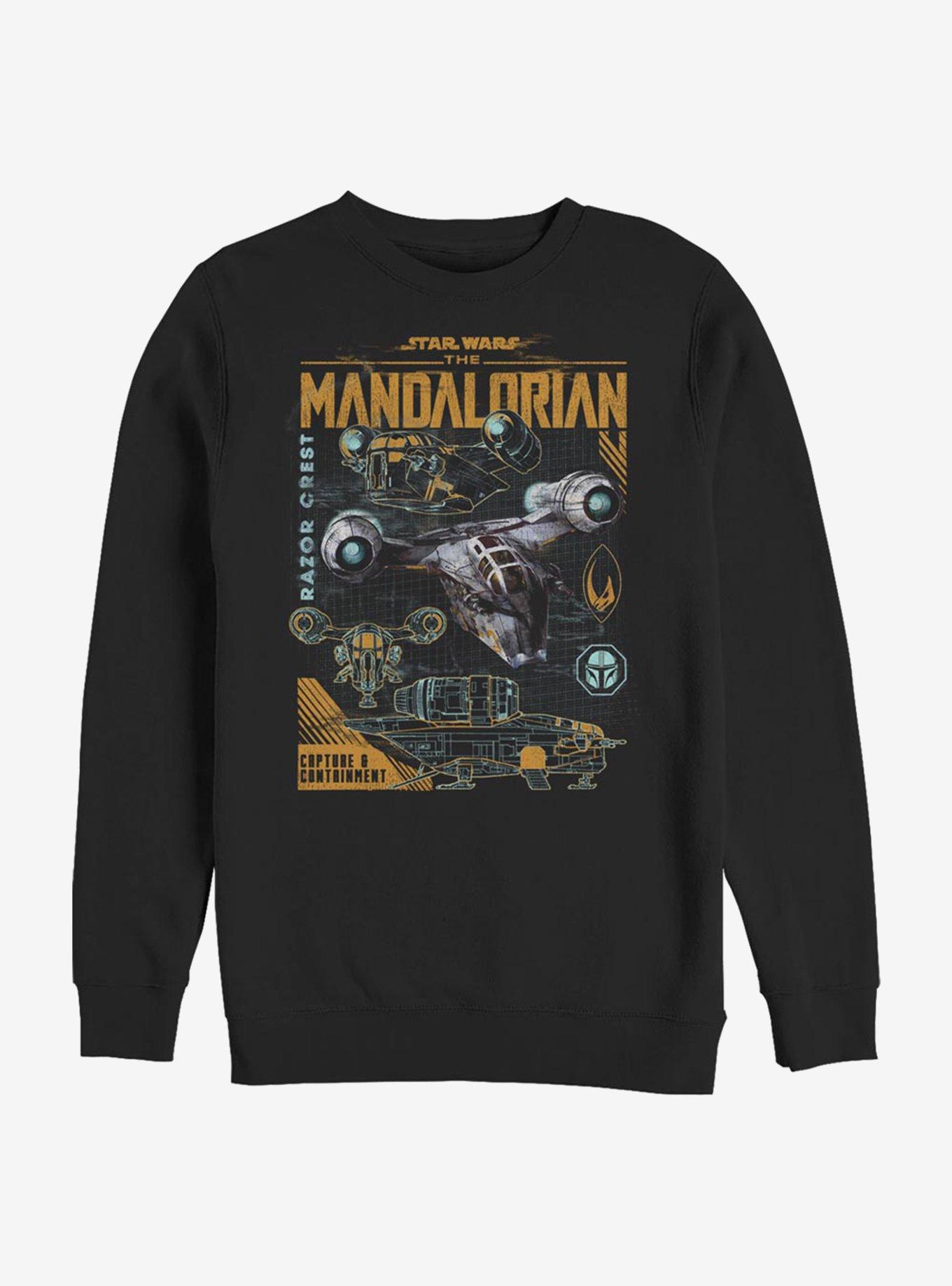 Star Wars The Mandalorian Razor Line Sweatshirt, BLACK, hi-res