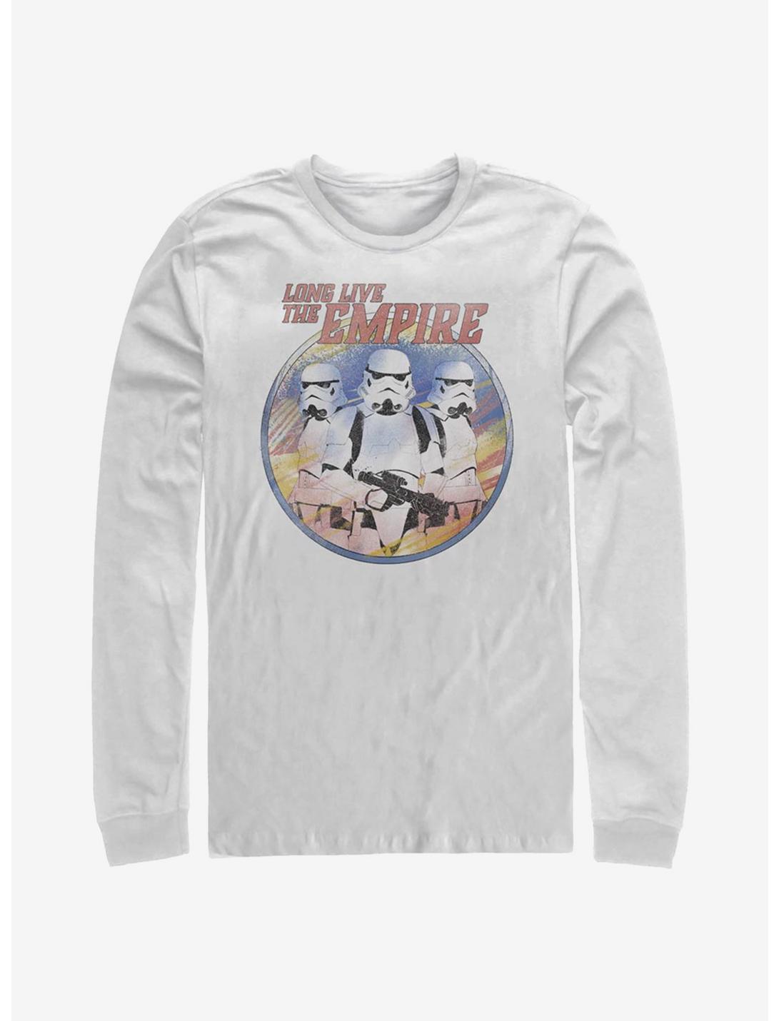 Star Wars The Mandalorian Long Live the Empire Long-Sleeve T-Shirt, WHITE, hi-res