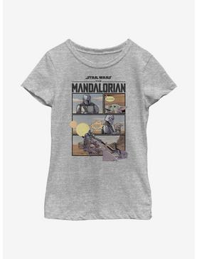 Star Wars The Mandalorian Mando Comic Youth Girls T-Shirt, , hi-res