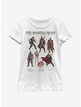 Star Wars The Mandalorian Mando Textbook Youth Girls T-Shirt, WHITE, hi-res