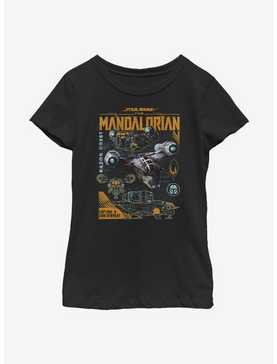 Star Wars The Mandalorian Razor Line Youth Girls T-Shirt, , hi-res