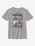 Star Wars The Mandalorian Mando Comic Youth T-Shirt, ATH HTR, hi-res