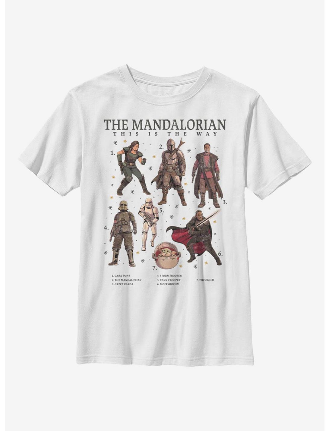 Star Wars The Mandalorian Mando Textbook Youth T-Shirt, WHITE, hi-res