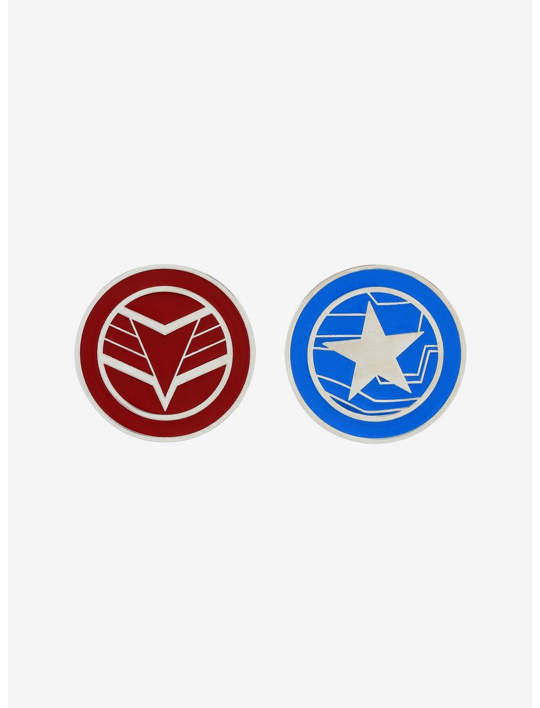 Marvel The Falcon And The Winter Soldier Logo Enamel Pin Set, , hi-res