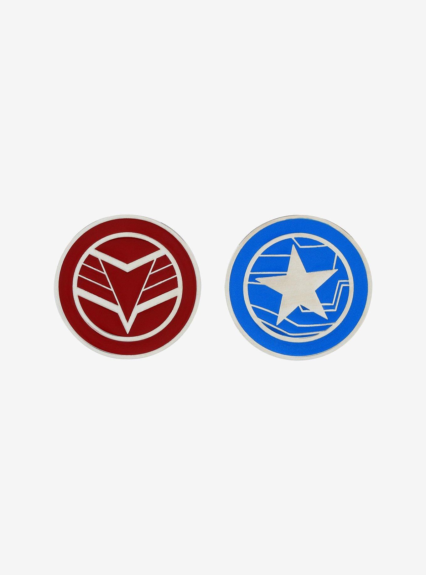 Marvel The Falcon And The Winter Soldier Logo Enamel Pin Set, , hi-res