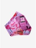 Pink Anime Flip Phone Collage Fashion Face Mask, , hi-res