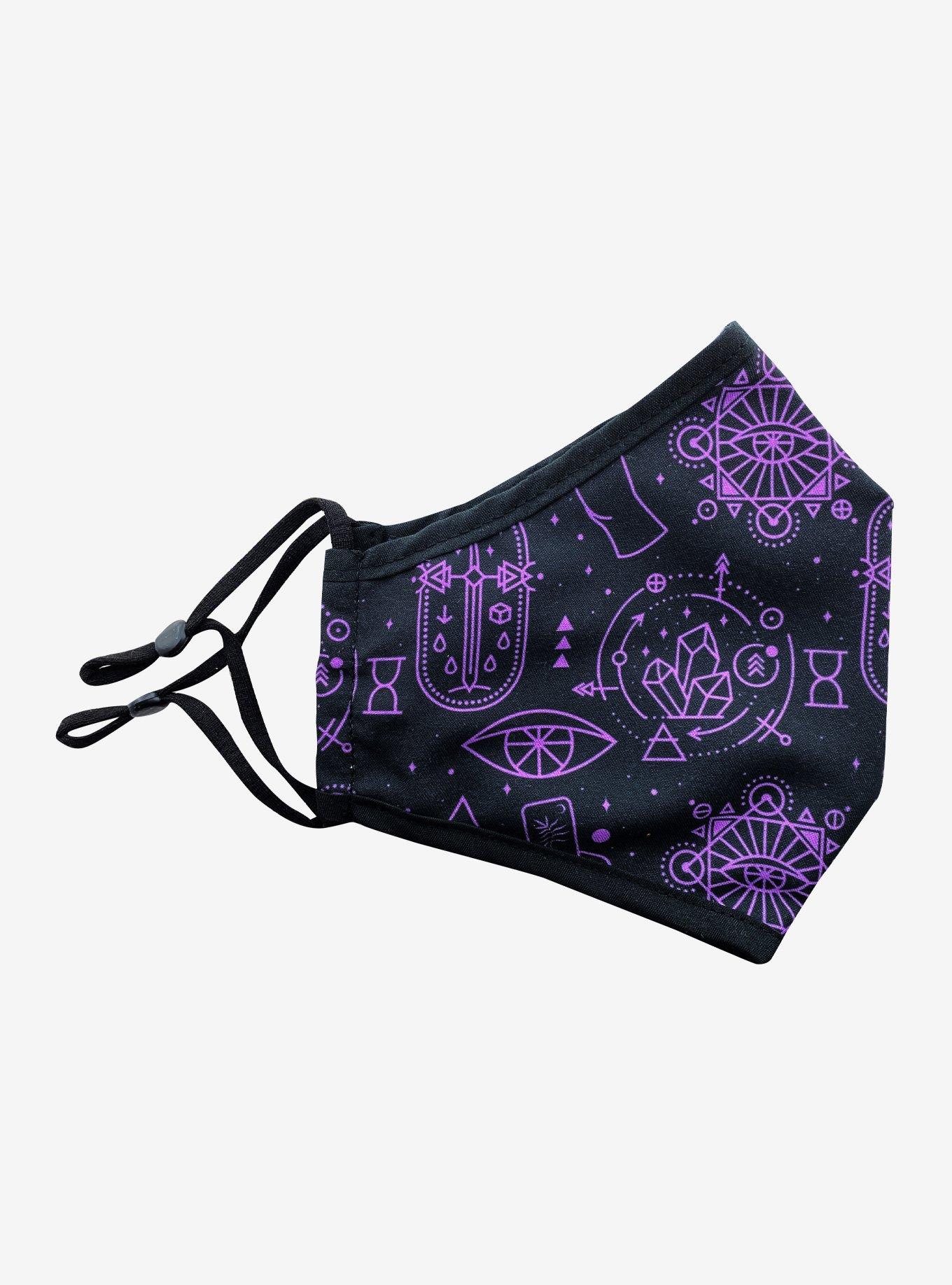 Tarot Card Symbols Fashion Face Mask, , hi-res