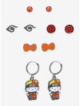 Naruto Shippuden X Hello Kitty And Friends Hello Kitty Naruto Icon Earring Set, , hi-res