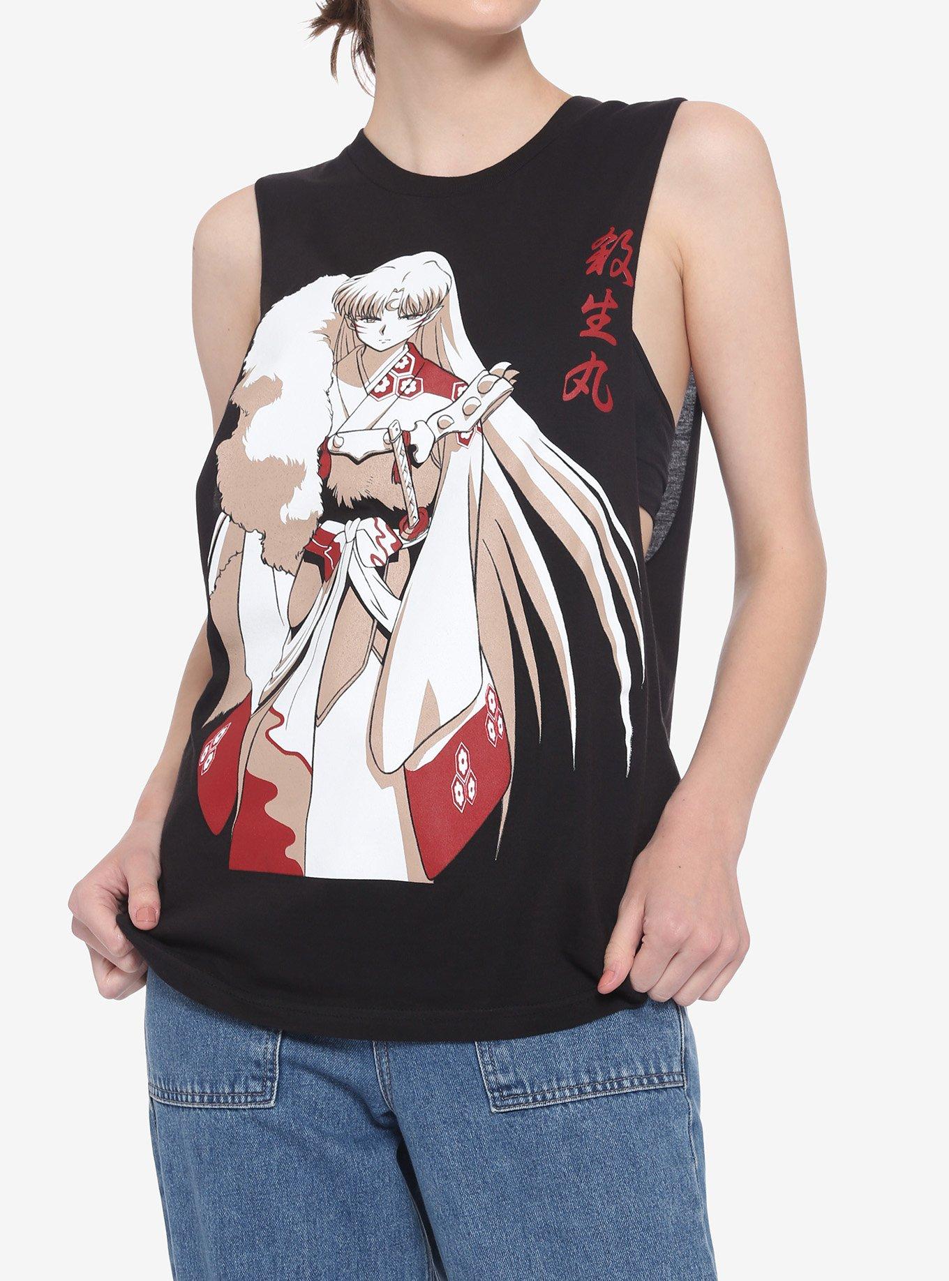 InuYasha Sesshomaru Red & White Girls Muscle Top, MULTI, hi-res