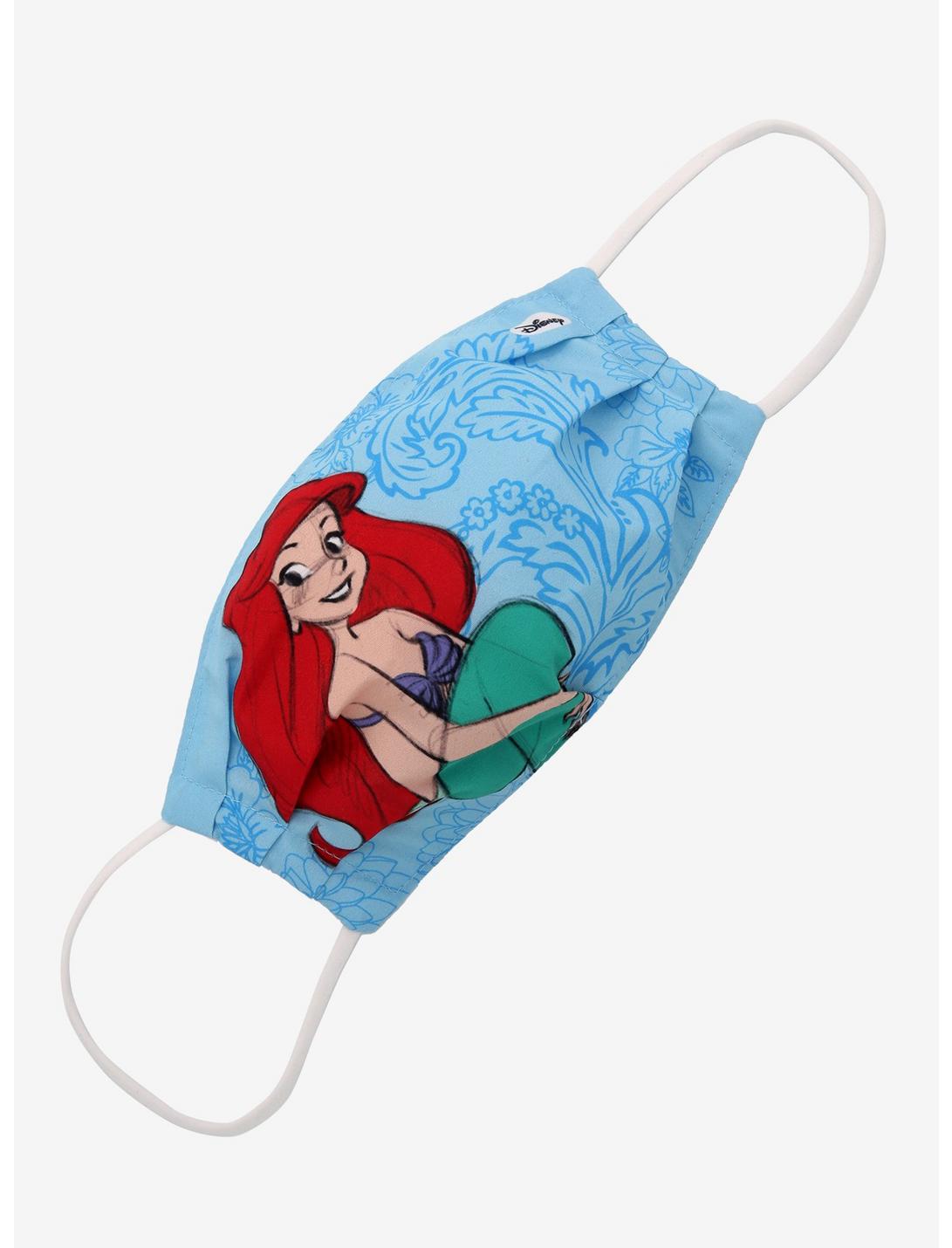 Disney The Little Mermaid Ariel Watercolor Fashion Face Mask, , hi-res