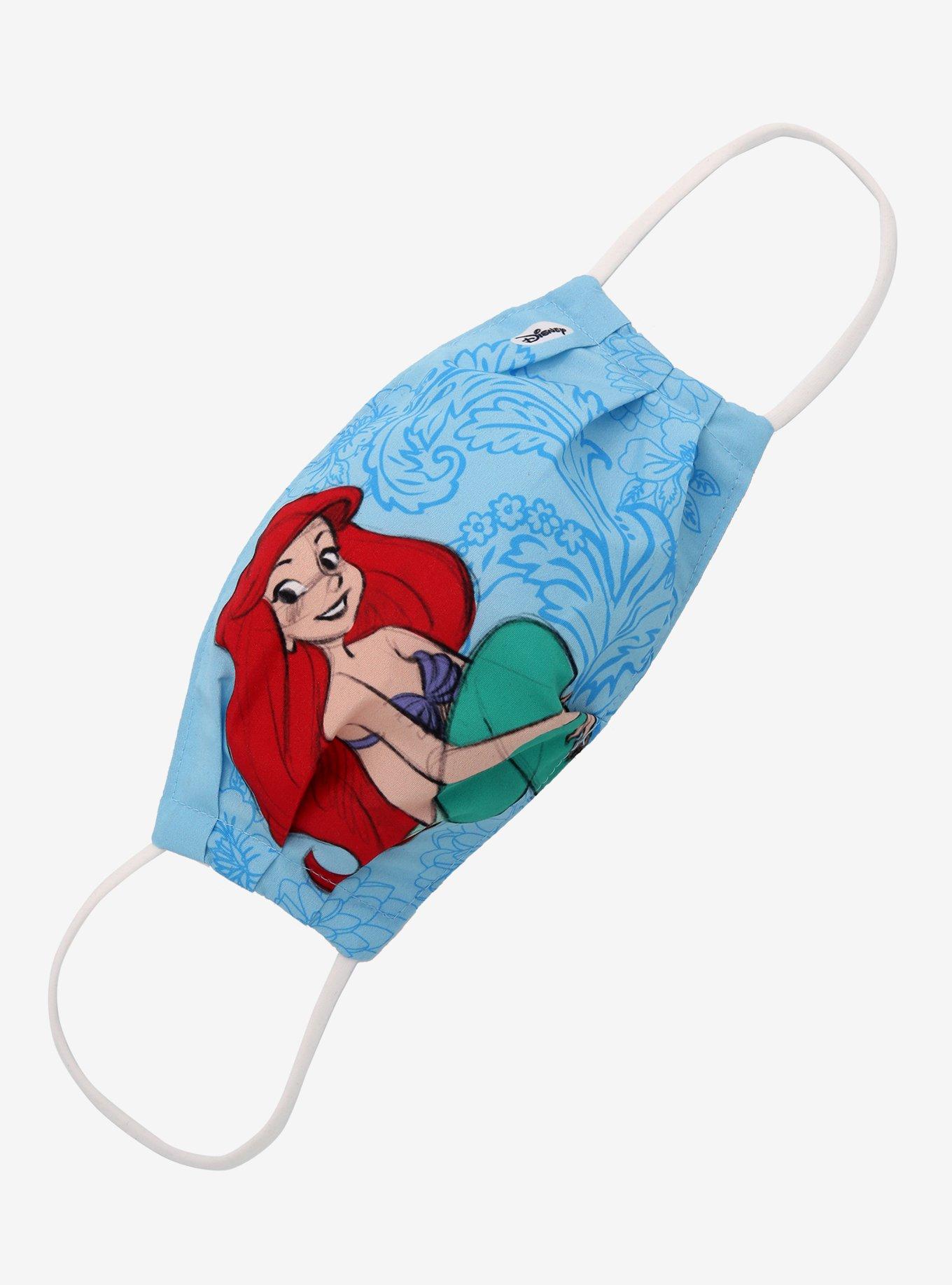 Disney The Little Mermaid Ariel Watercolor Fashion Face Mask, , hi-res