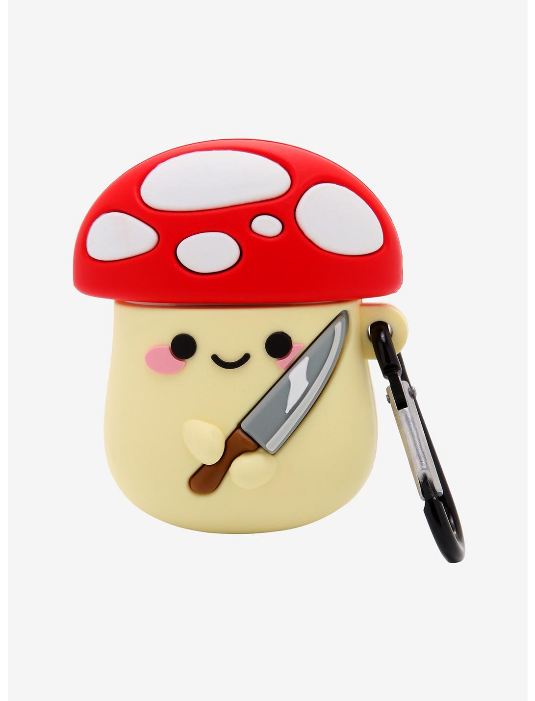 Mushroom With Knife Wireless Earbud Case Cover, , hi-res