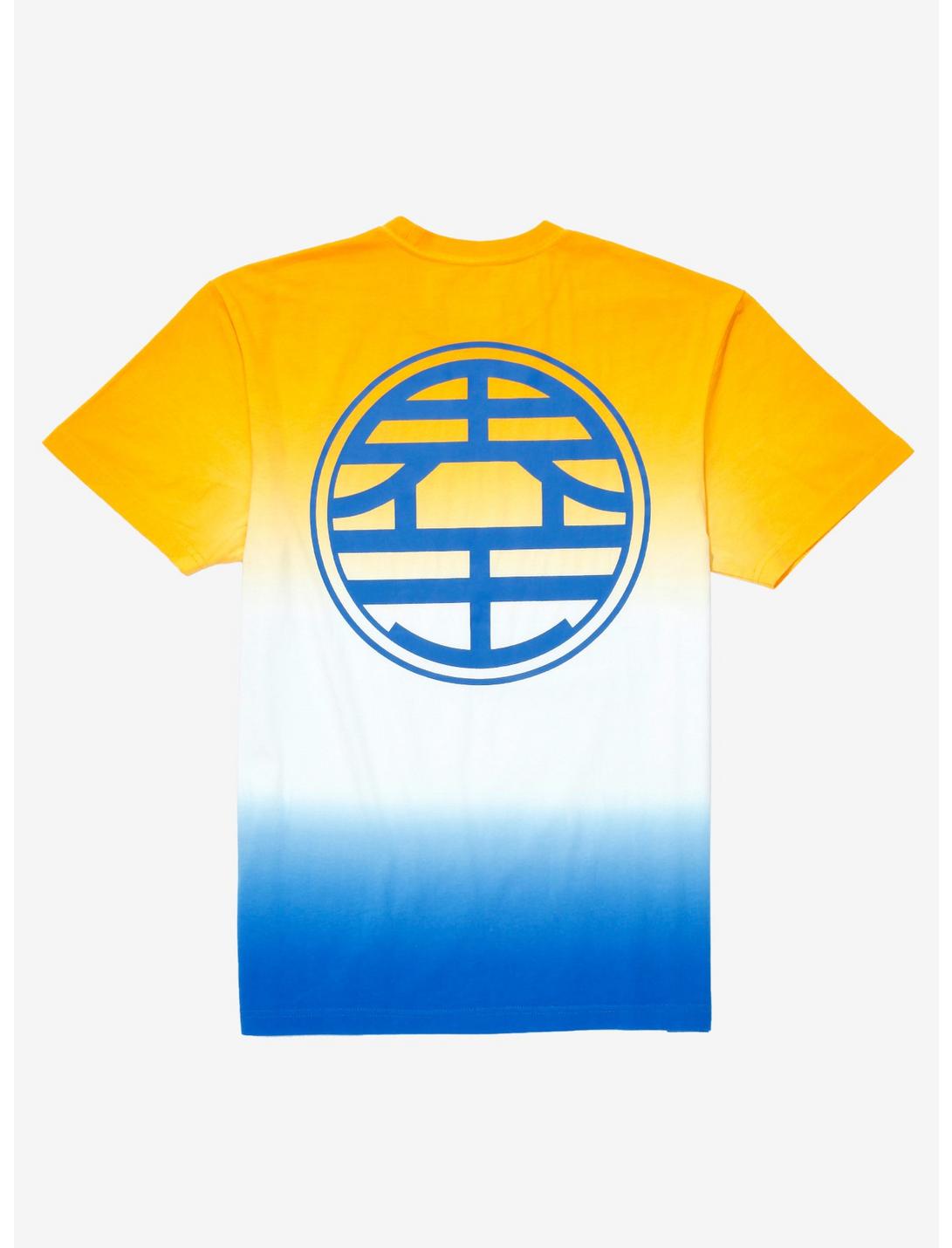 Dragon Ball Z Kanji Dip-Dye T-Shirt - BoxLunch Exclusive, LIGHT ORANGE, hi-res