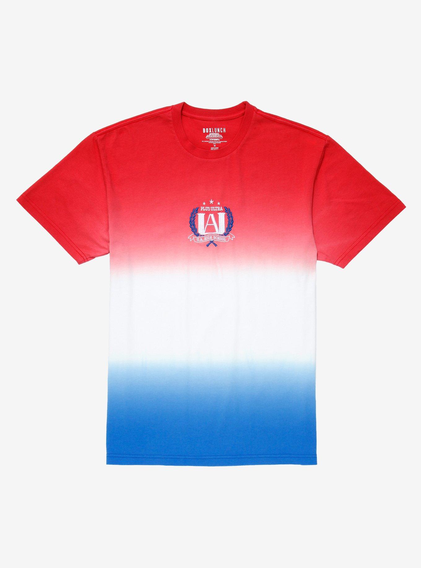 My Hero Academia U.A. High Dip-Dye T-Shirt - BoxLunch Exclusive, RED, hi-res