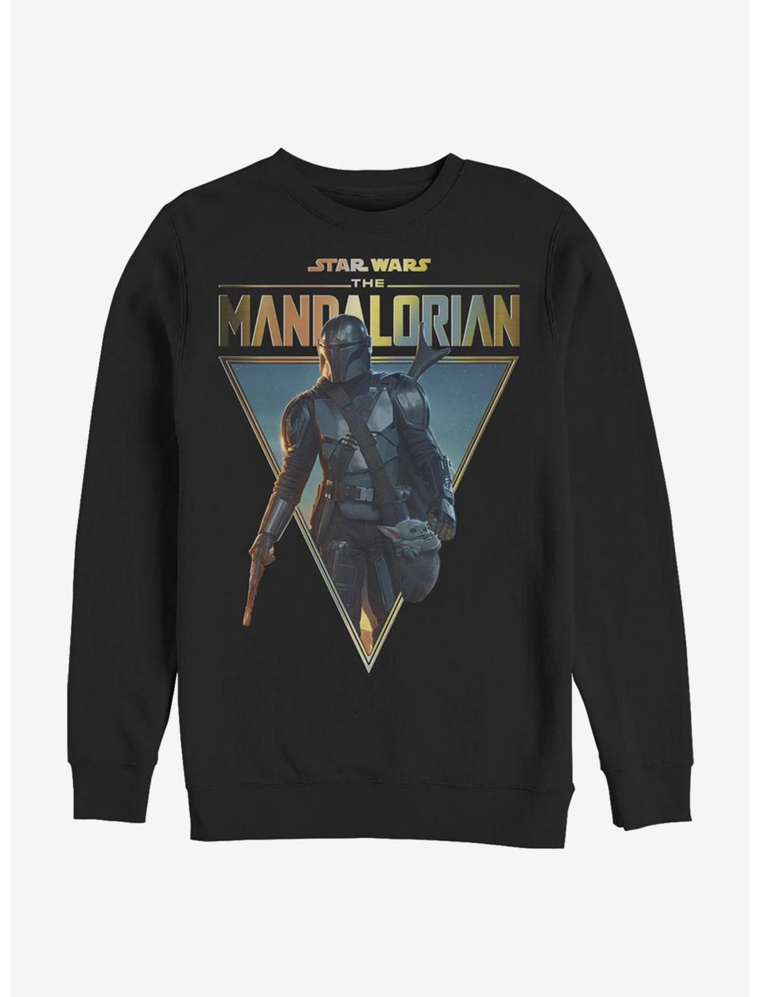 Plus Size Star Wars The Mandalorian S02 Poster Sweatshirt, BLACK, hi-res