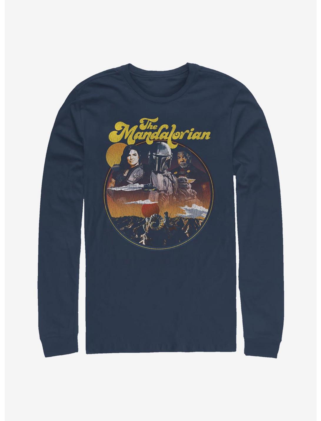 Star Wars The Mandalorian Razor Crew Long-Sleeve T-Shirt, NAVY, hi-res