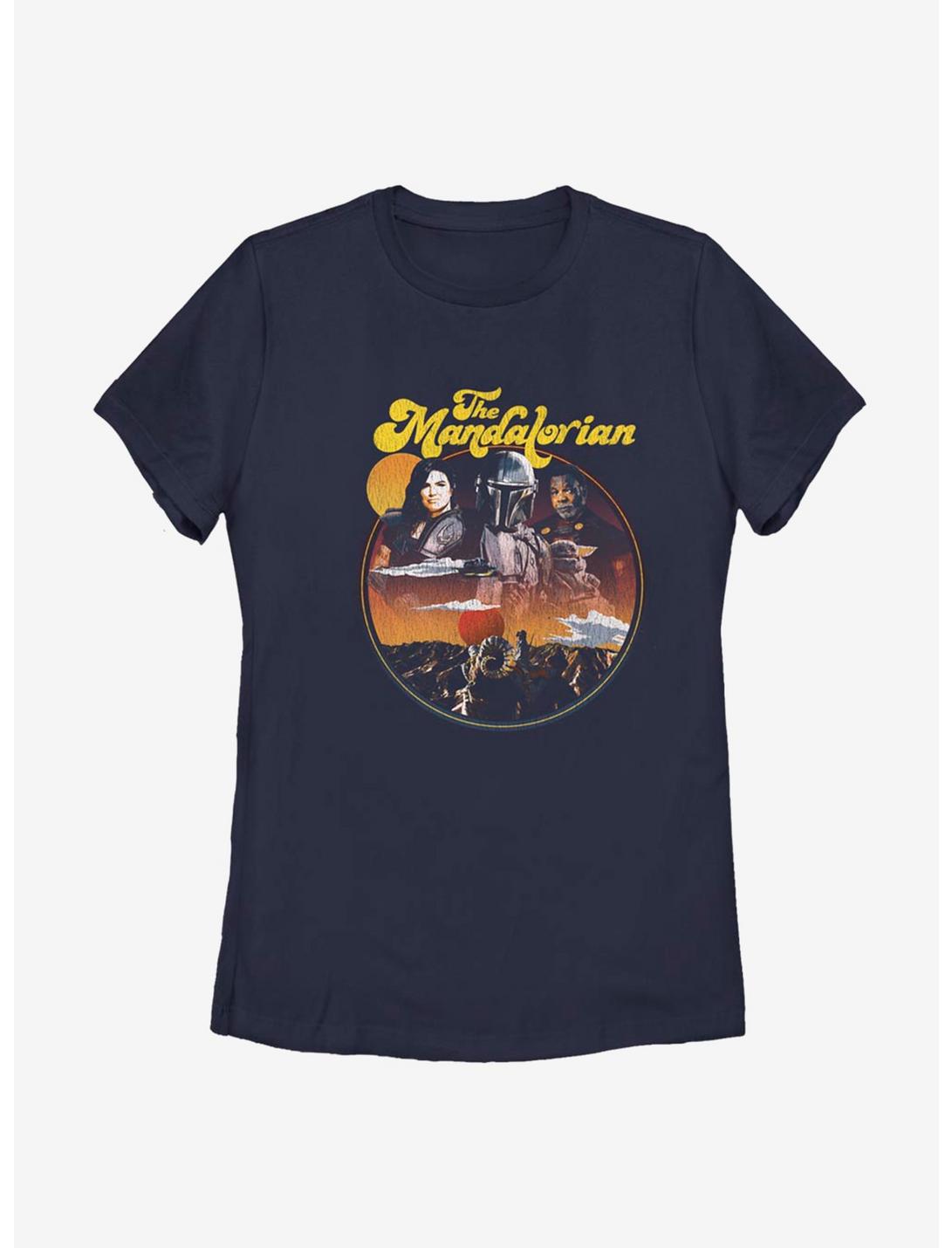 Star Wars The Mandalorian Razor Crew Womens T-Shirt, NAVY, hi-res