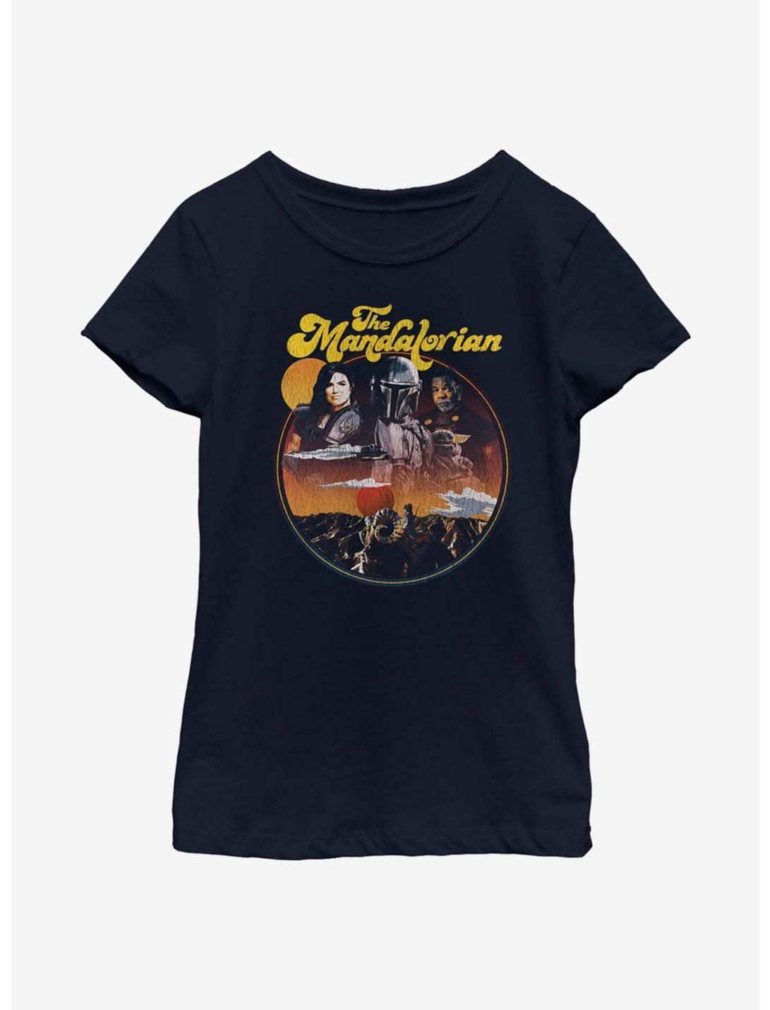 Plus Size Star Wars The Mandalorian Razor Crew Youth Girls T-Shirt, NAVY, hi-res